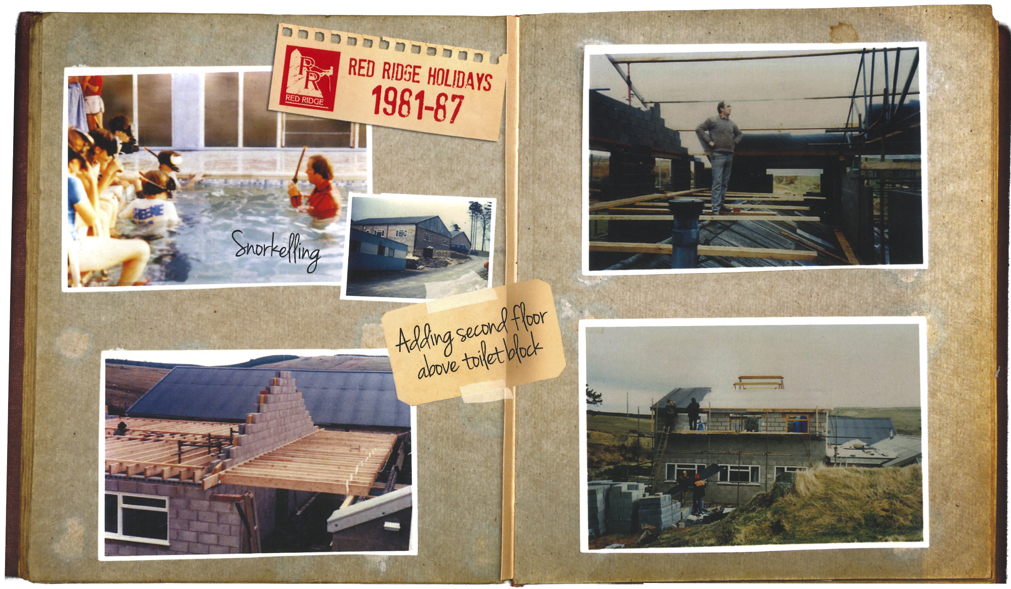 Red Ridge Holidays 1981-1987 Snorkelling, second floor extension